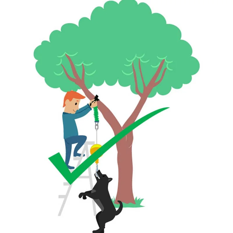 Aussie Dog Home Alone Medium – Interactive Bungee Dog Toy