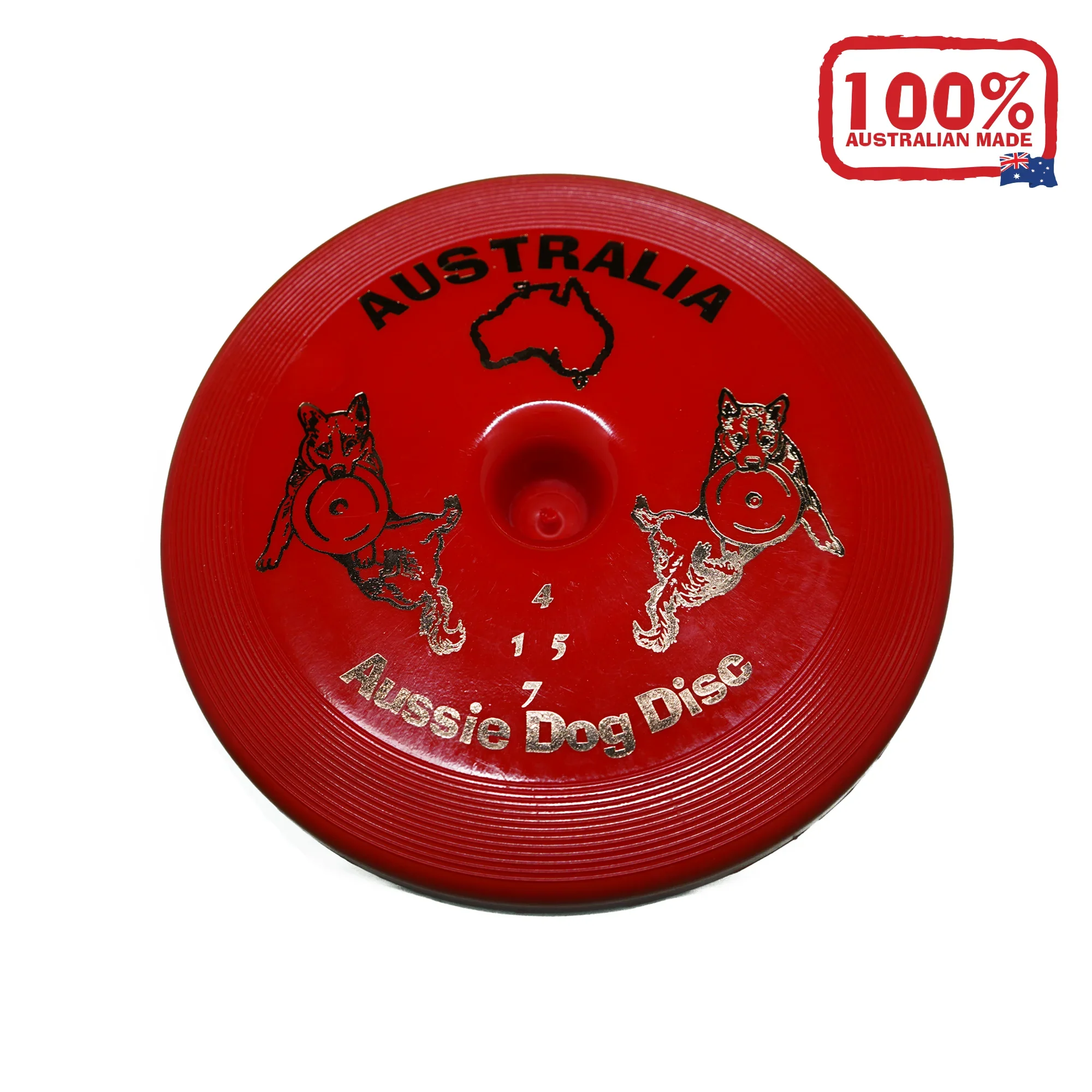 Aussie Dog Fly‑It Red – Durable Dog Frisbee Toy