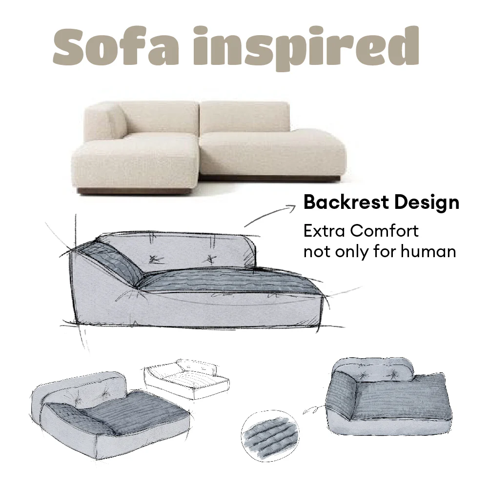 All Seasons Thickened Large Washable Cat & Dog Pillow Bed