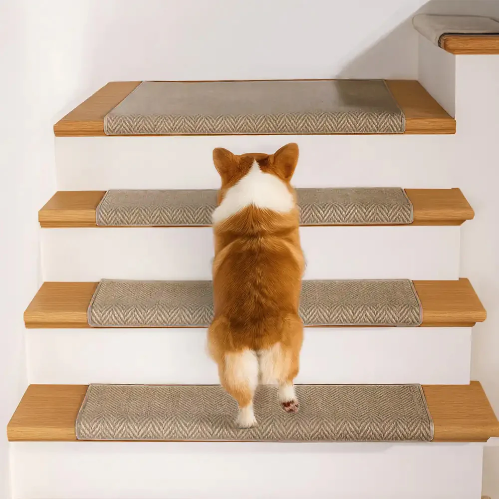 Herringbone Wear-Resistant Stair Protection Tape Free Carpet Stair Treads